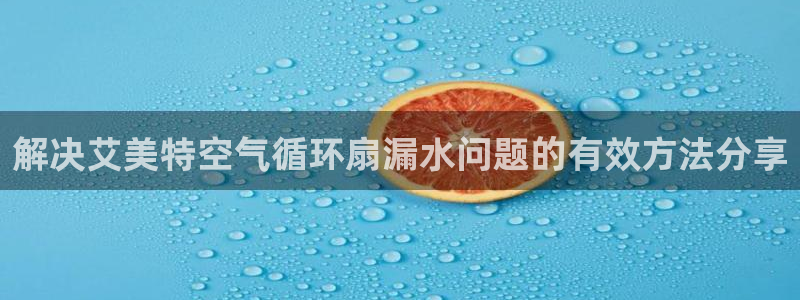 凯发k8娱乐欢迎您：解决艾美特空气循环扇漏水问题的有效方法分享