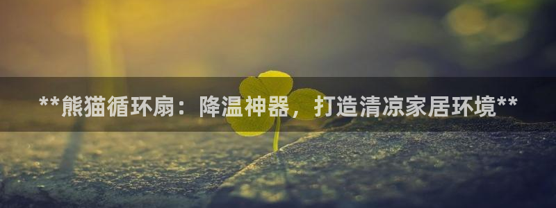 凯发最新官方app下载：**熊猫循环扇：降温神器，打造清凉家居环境**