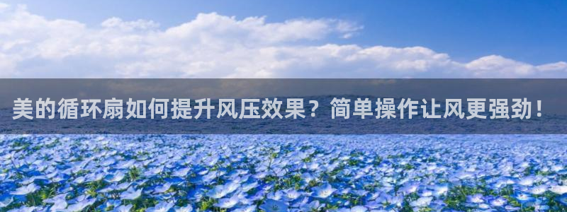 凯发k8旗舰厅手机下载：美的循环扇如何提升风压效果？简单操作让风更强劲！