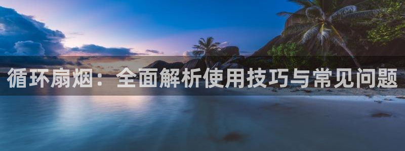 凯发k8娱乐官网最新版本：循环扇烟：全面解析使用技巧与常见问题