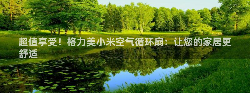 凯发k8娱乐|k808.vip：超值享受！格力美小米空气循环扇：让您的家居更
舒适