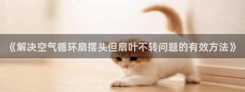 凯发旗舰厅：《解决空气循环扇摆头但扇叶不转问题的有效方法》