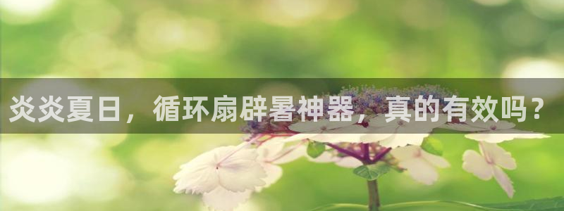 凯发注册网站：炎炎夏日，循环扇辟暑神器，真的有效吗？