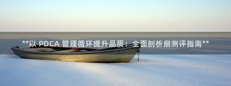 凯发手机唯一：**以 PDCA 管理循环提升品质：全面剖析扇测评指南**
