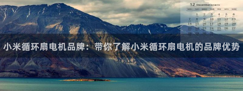 k8凯发是做什么的：小米循环扇电机品牌：带你了解小米循环扇电机的品牌优势